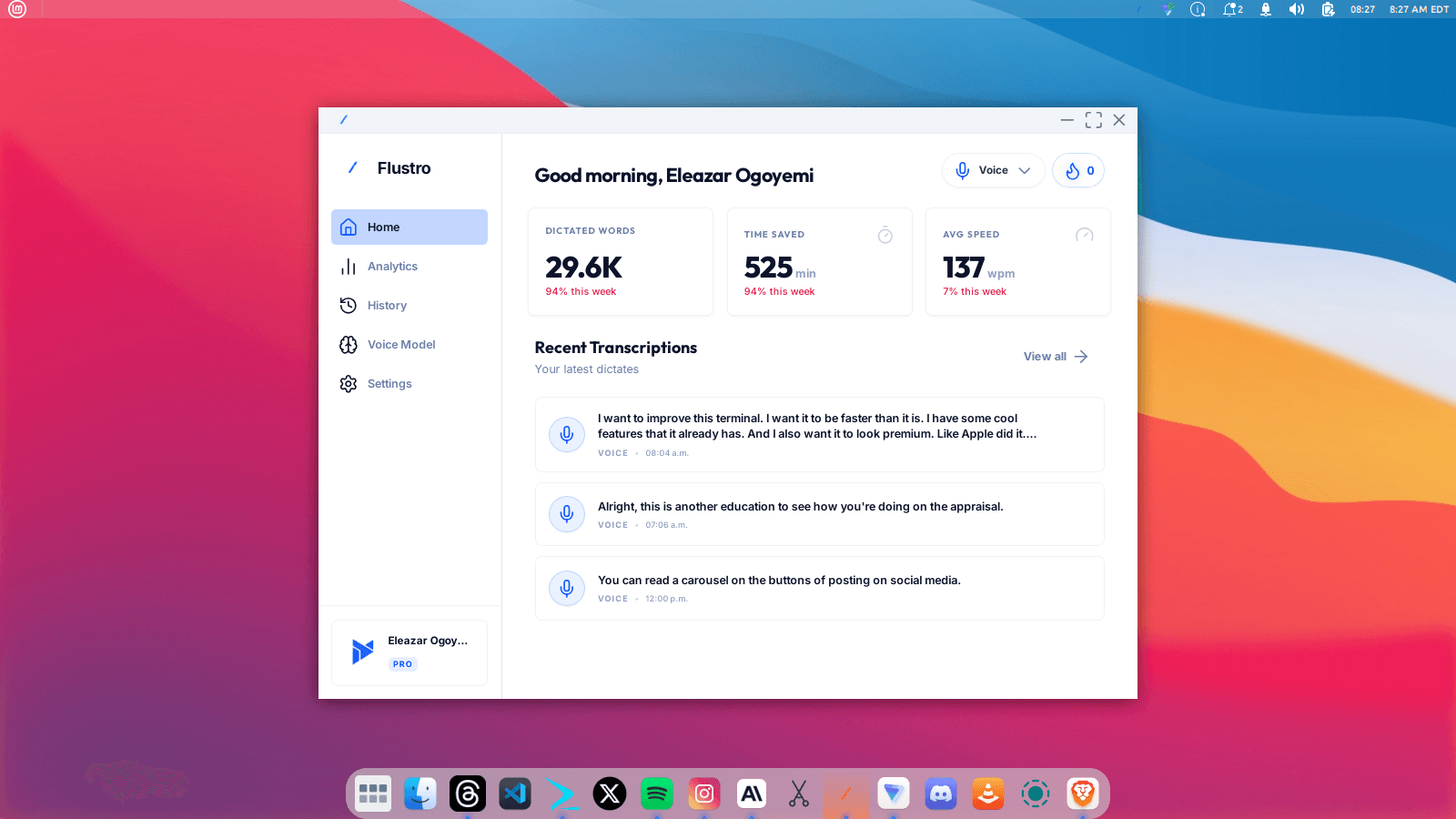 Flustro screenshot